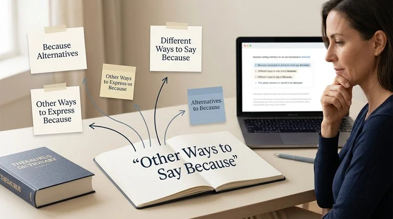 other ways to say because